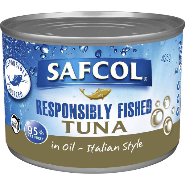 Safcol Responsibly Fished Tuna In Oil Italian Style - Woolworths - $4.65.png
