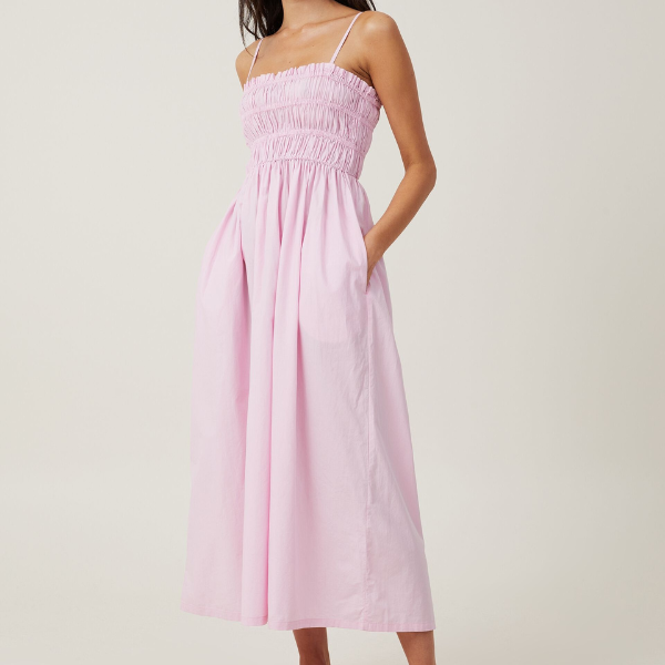 Dopamine Lexi Shirred Maxi Dress- Cotton On.png